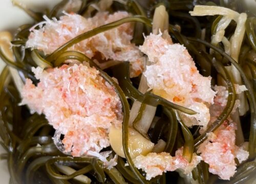 etsu刻み昆布と蟹身の生姜煮