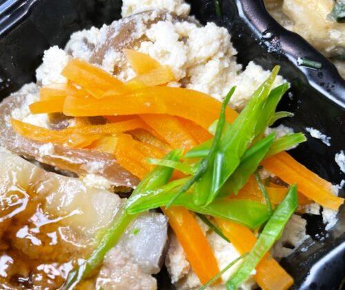 etsu豆腐とこんにゃくの和え物